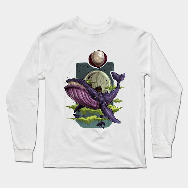 Whale Long Sleeve T-Shirt by mrzero